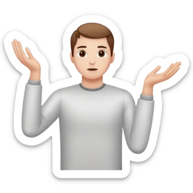 person using telekinesis powers to lift objects with their mind sticker