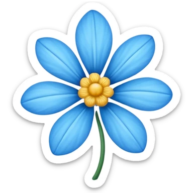 Flor azul en base a esta 🌸 sticker