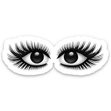 Des faux cils sticker