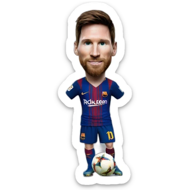 Messi als professionele danser sticker