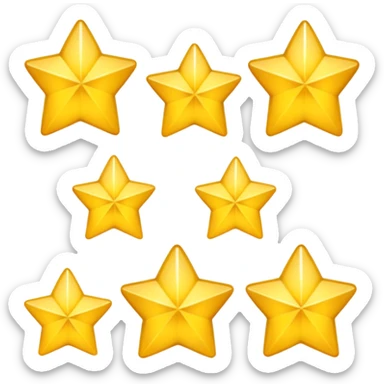 five stars in a row sticker
