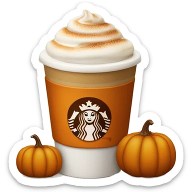 Pumpkin spice latte  sticker