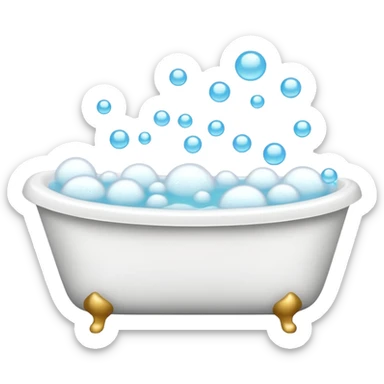 bath tub with foam sticker