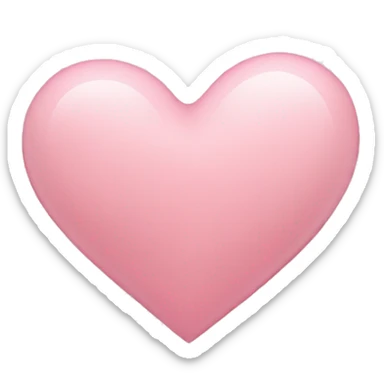 Light pink heart sticker