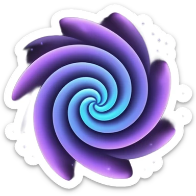 black magic particles sticker