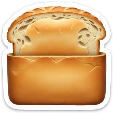 freshly baked crusty loaf of bread sticker