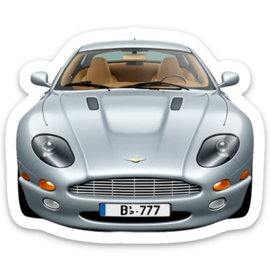 1992 Aston Martin db7 Solent silver 3.2 litre straight 6 sticker