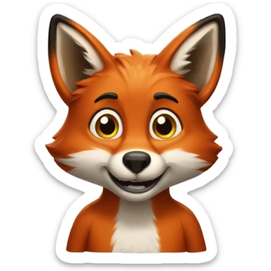foxy the fox sticker