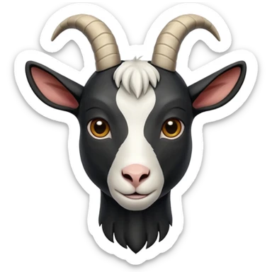 goat pure black sticker