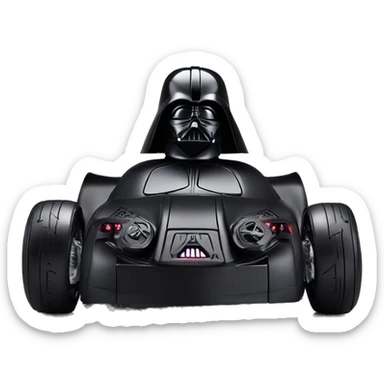 Darth Vader themed sporty Batman rc car  sticker