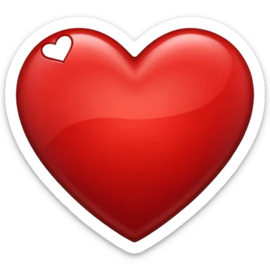 Make a red and black heart with an a in it sticker