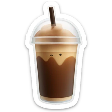 Iced coffee- no whipped cream sticker