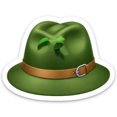 Green hat, Lost & Found Object. sticker