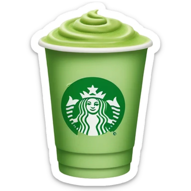Starbucks matcha latte sticker