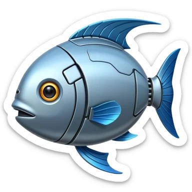 robotic fish sticker