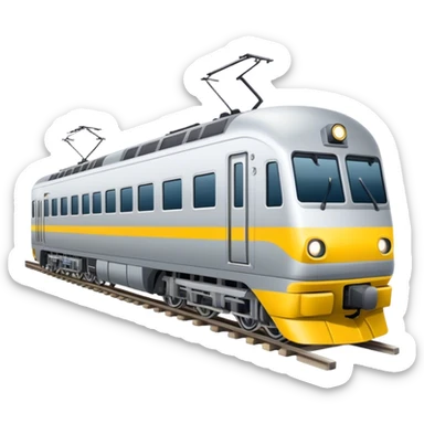 Australian passenger train (Iconic colour: Silver and yellow) sticker