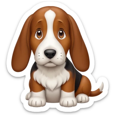 Bassett hound sticker
