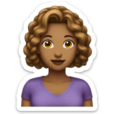 Mulher loira cabelos curtos sticker