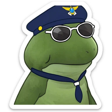 airplane pilot sticker