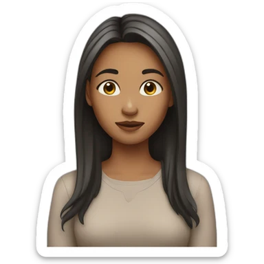 girl without her habits sticker