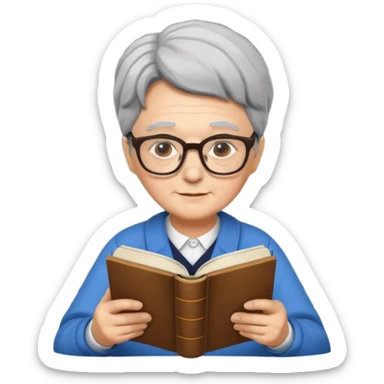 ancient The wise librarian sticker