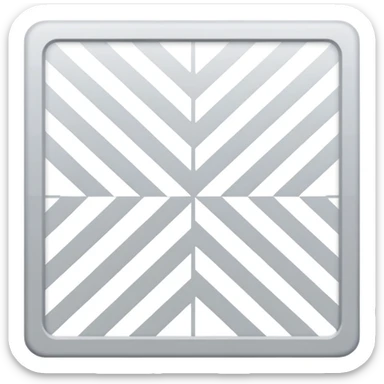 Light gray and white square with a checkered pattern 8x8 sticker