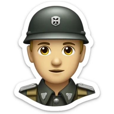 German SS soldier from 1940 sticker