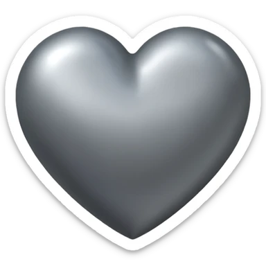 Corazon gris sticker
