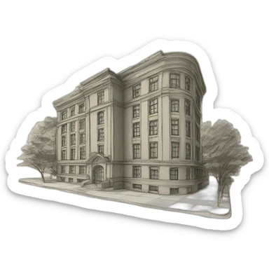 building sketch sticker