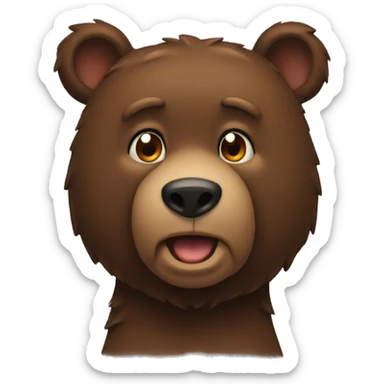 Big back bear sticker