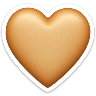 Tan heart with N in it  sticker