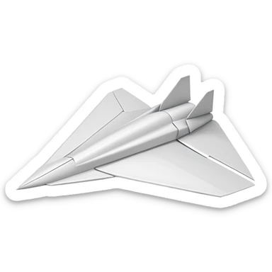 AVION DE PAPEL simple sticker