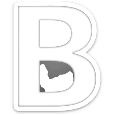 Capital B sticker