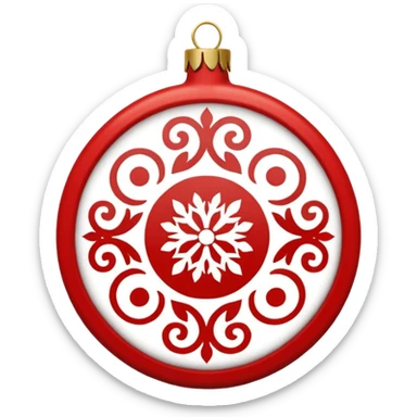 festive ornament scandinavian  sticker
