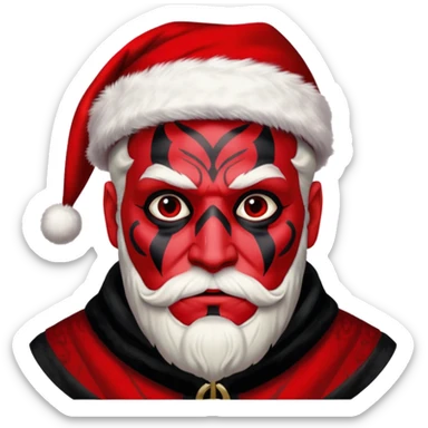 darth maul santa sticker