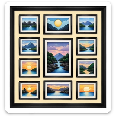 Auction paintings sticker