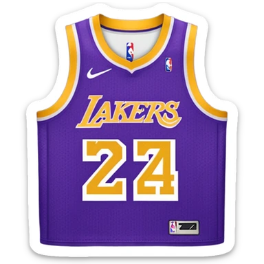 los angeles lakers jersey sticker