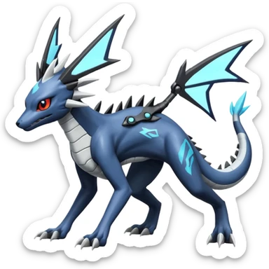Salandit-Dialga-Palkia-Umbreon-Silvally-fusion (full body) sticker