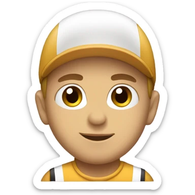 Cute race car driver  sticker