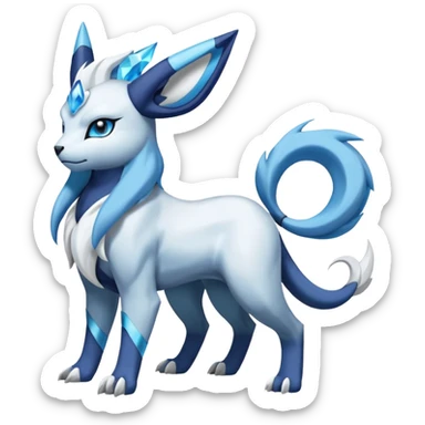 Absol-Cobalion-Glaceon-Suicune-Amaura-fusion sticker
