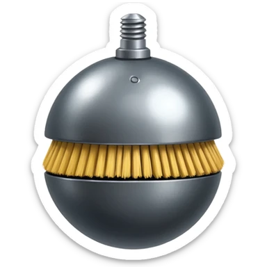 Wire ball brush  sticker