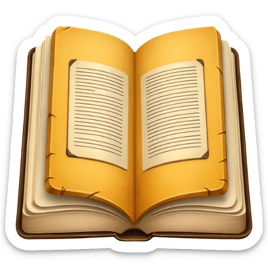 open book for solo reading sticker