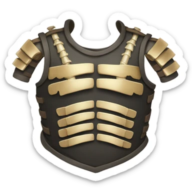 torso armor with bones sticker