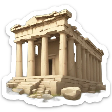 greek ruins sticker