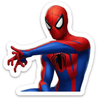 Spiderman 2099 in pickel sticker