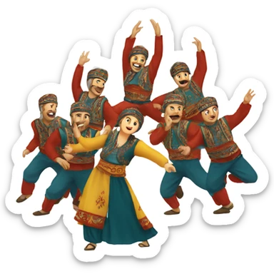 Ossetian dance sticker