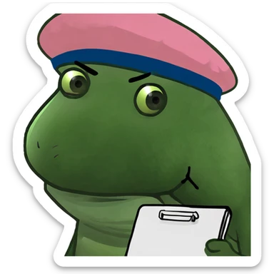 spam artist with a pink beret painting sticker