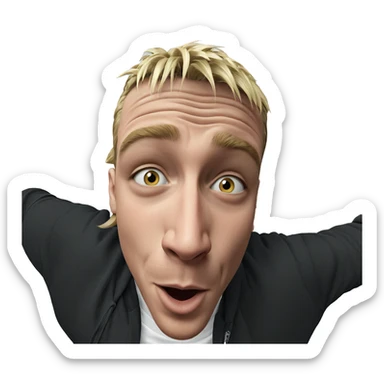 blonde boy looking at viewer sticker