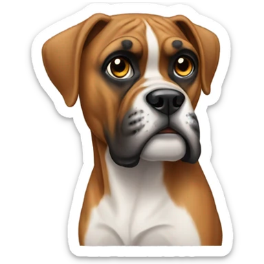 Boxer dog sticker