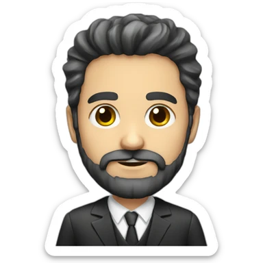 Lawyer Argentinian beard sticker